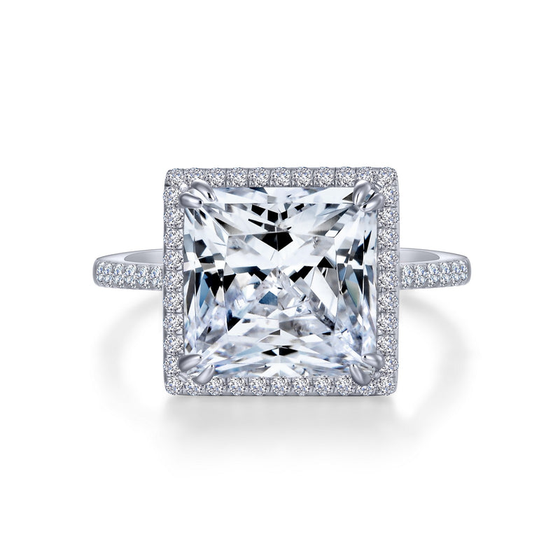 6.15ct Large Princess Cut Ring