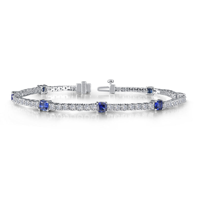Classic Station Bracelet with Sapphires
