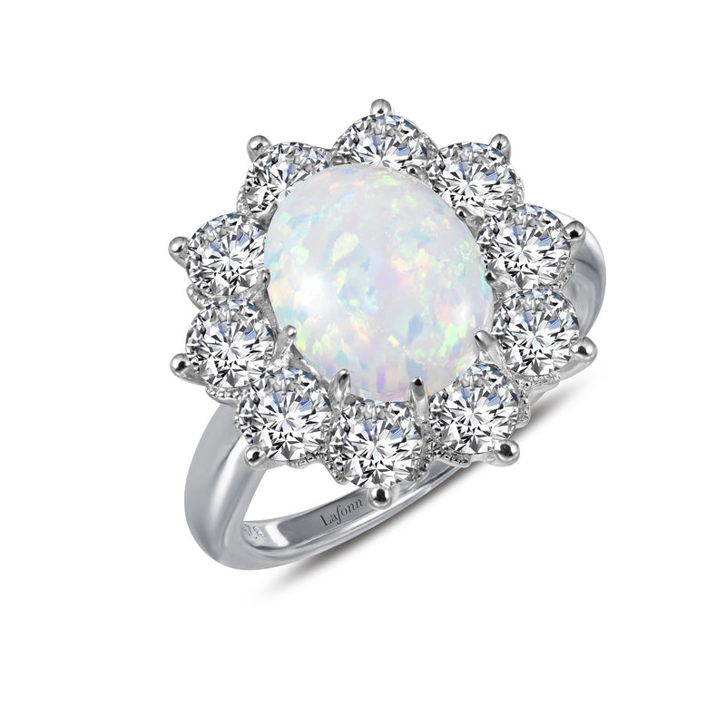 Art Deco Inspired Opal Engagement Ring