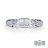 Alternating Milgrain Stackable Eternity Band